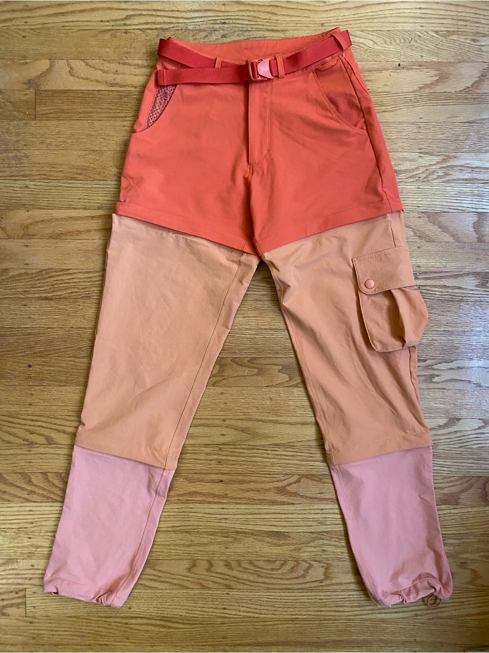 Outdoor Voices RecTrek Zip-Off Pants in Paprika Sunstone Peach XXS - Picture 2 of 9